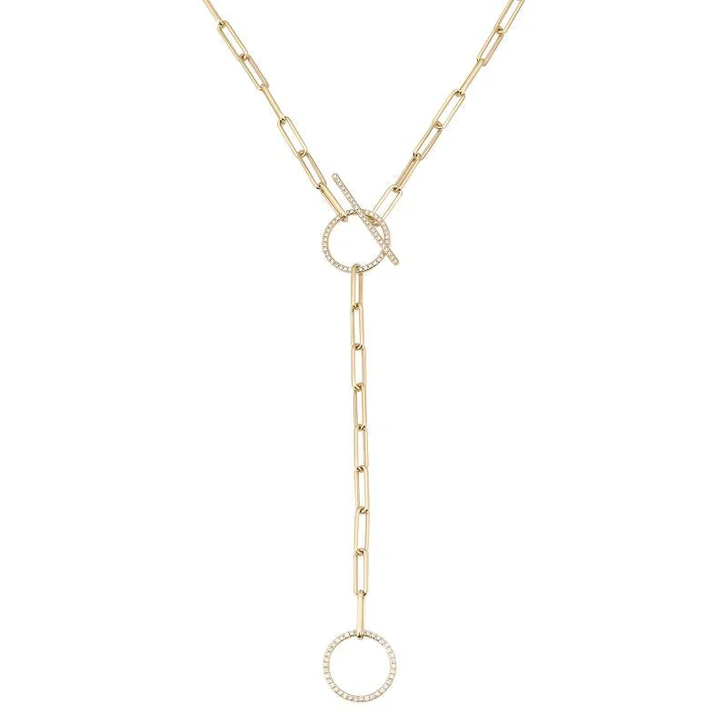 Ladies necklaces popular brands-SHELBY TOGGLE DROP NECKLACE