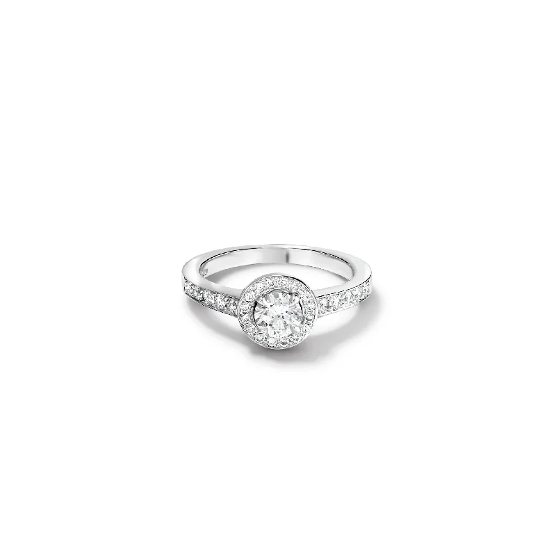 Ladies engagement rings high-end picks-Rosa Engagement Ring Platinum - Diamond