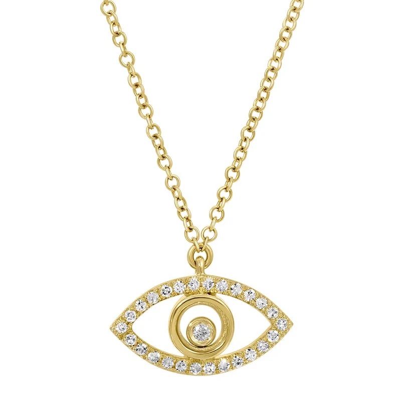 Ladies necklaces everyday use-LYLA EVIL EYE NECKLACES