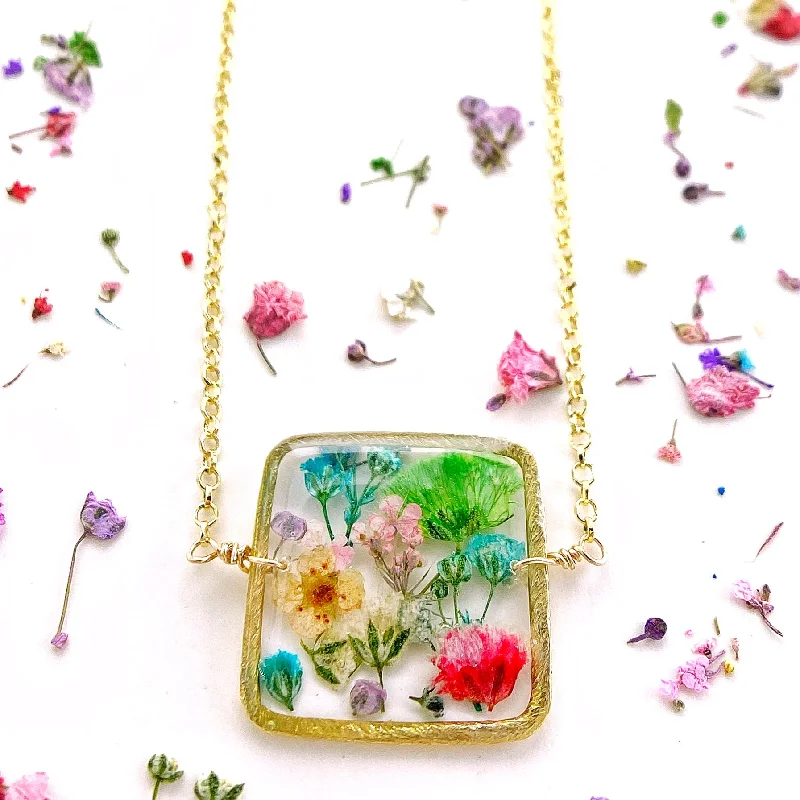 Ladies necklaces everyday use-Botanical Garden Necklace - Style BG14