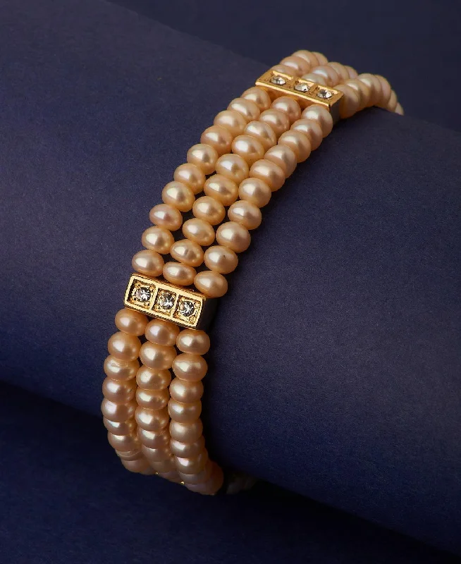 Ladies bracelets buying advice-Trendy Real Pearl Bracelet