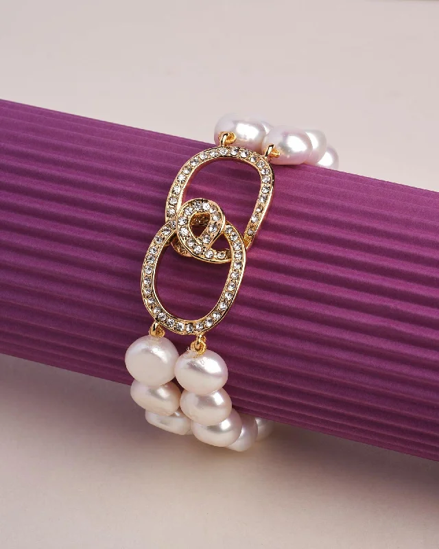 Ladies bracelets sister sets-The Suki Station Pearl Bracelet