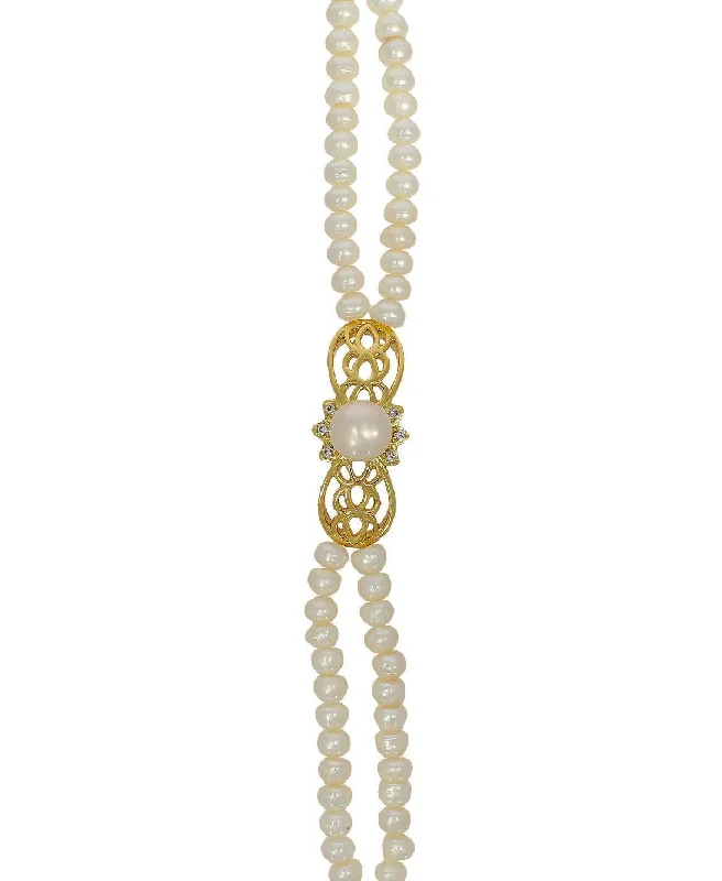 Ladies bracelets chain designs-Pretty white Pearl Bracelet