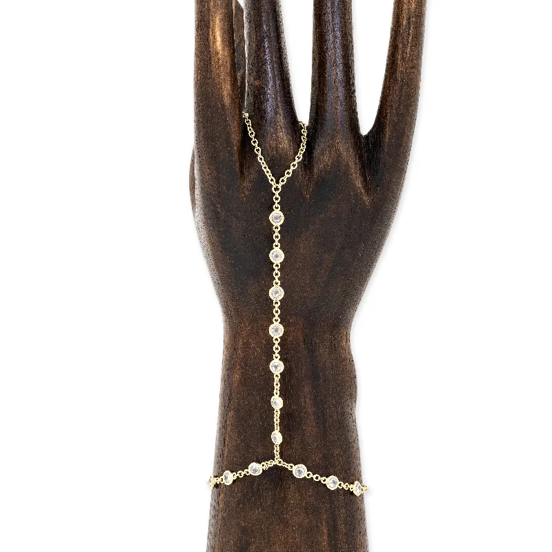 Ladies bracelets affordable options-JA x TROPIC OF C CELESTE FINGER BRACELET