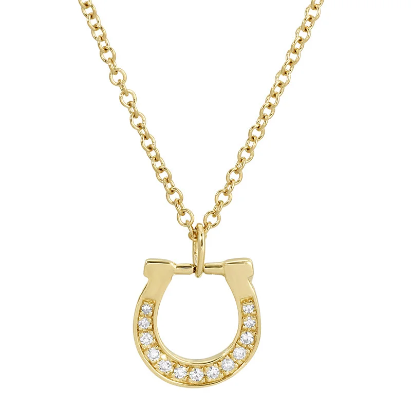 Ladies necklaces creative styles-MABLE SMALL HORSESHOE NECKLACE