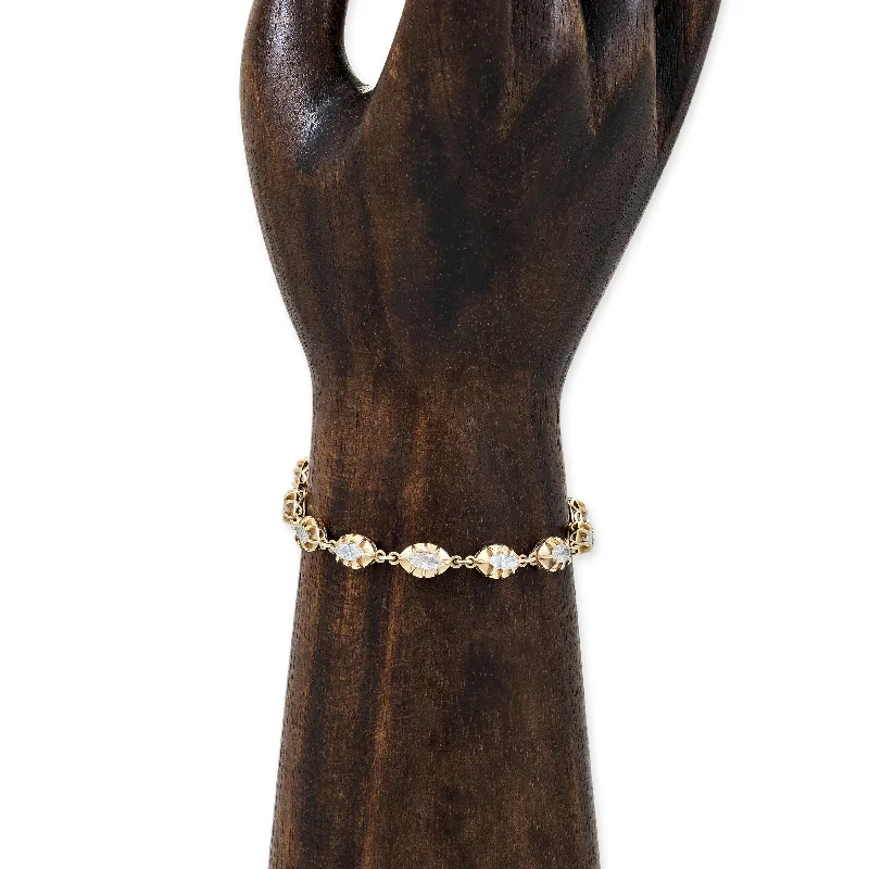 Ladies bracelets e-commerce finds-GRADUATED MARQUISE SOPHIA DIAMOND BRACELET