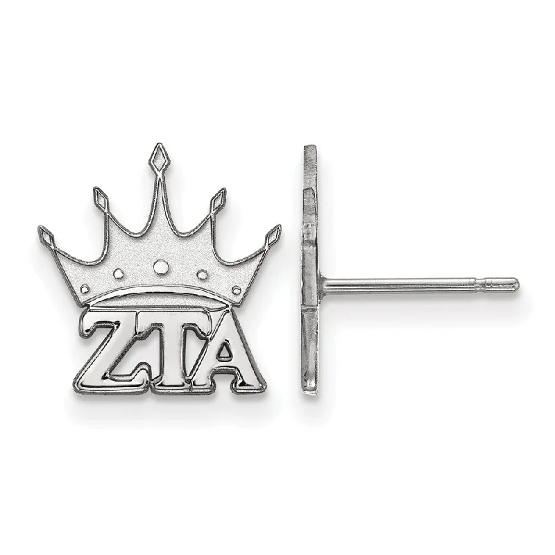 Ladies earrings customer reviews-Sterling Silver Zeta Tau Alpha XS Post Earrings