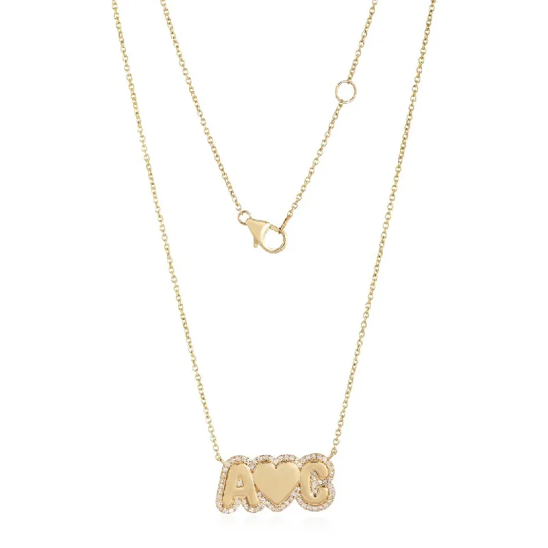 Ladies necklaces fashion ideas-WE GO TOGETHER  INITIAL NECKLACE