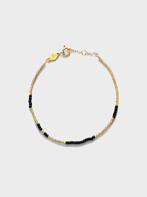 Ladies bracelets fashion trends-ASYM Bracelet in Black