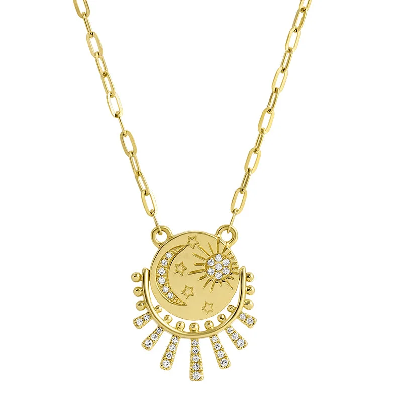 Ladies necklaces popular brands-LIZA - RAY OF SUNSHINE NECKLACE