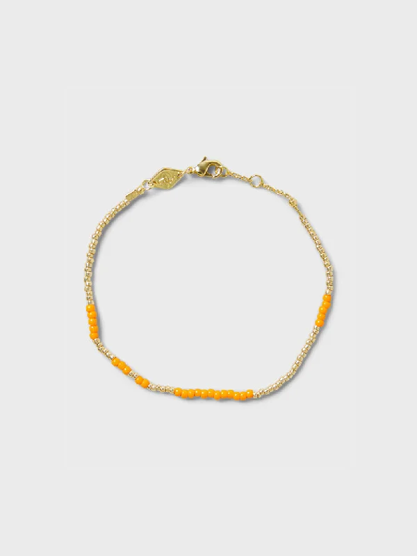 Ladies bracelets everyday use-ASYM Bracelet in Tangerine