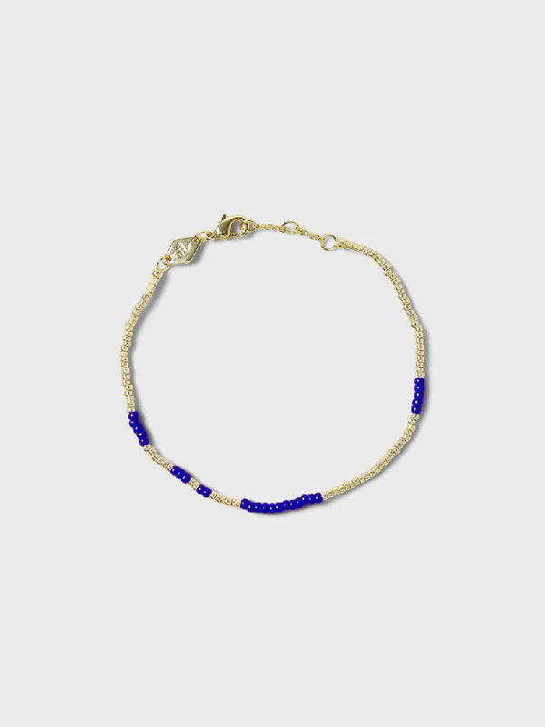 Ladies bracelets sterling silver-Asym Bracelet in Navy