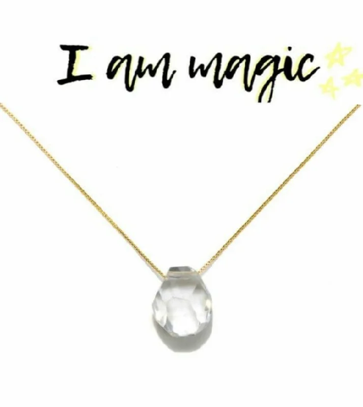 Ladies necklaces light luxury-I Am Magic Quartz Necklace