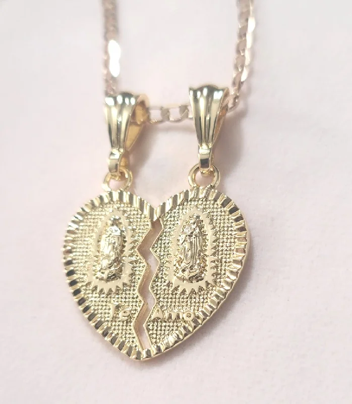 Ladies necklaces memory keepsakes-Virgen Te Amo Necklace