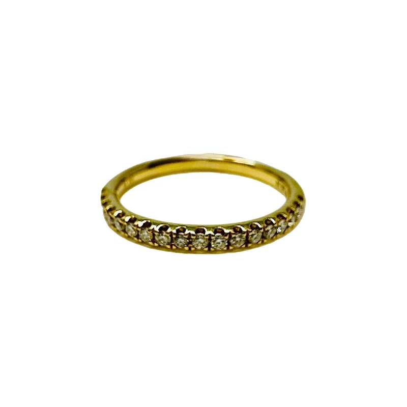 Ladies ring sale events-14K Gold Ring with 18 Diamonds