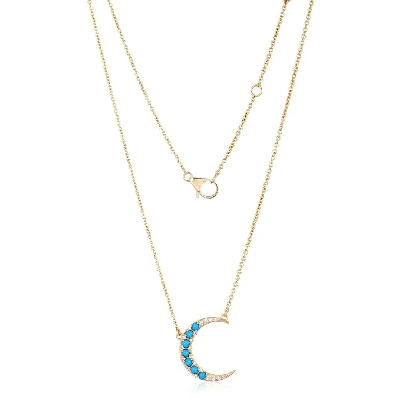 Ladies necklaces minimalist trend-MICA CRESCENT/MOON NECKLACE