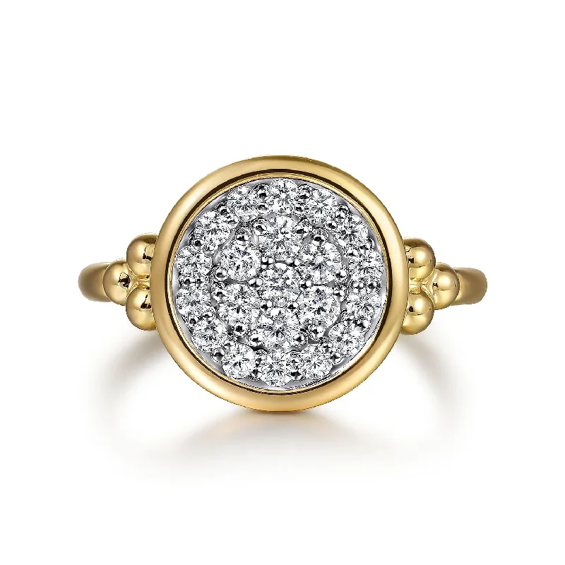 Ladies ring daily wear-Diamond Fashion Ring - Lady'