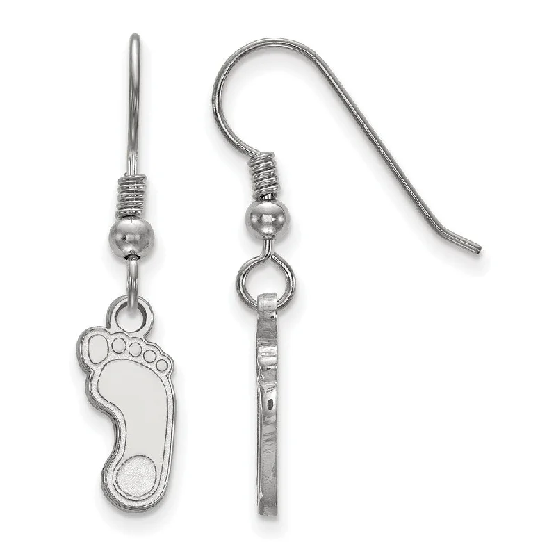 Ladies earrings budget-friendly-Sterling Silver U of North Carolina Small Dangle Earrings