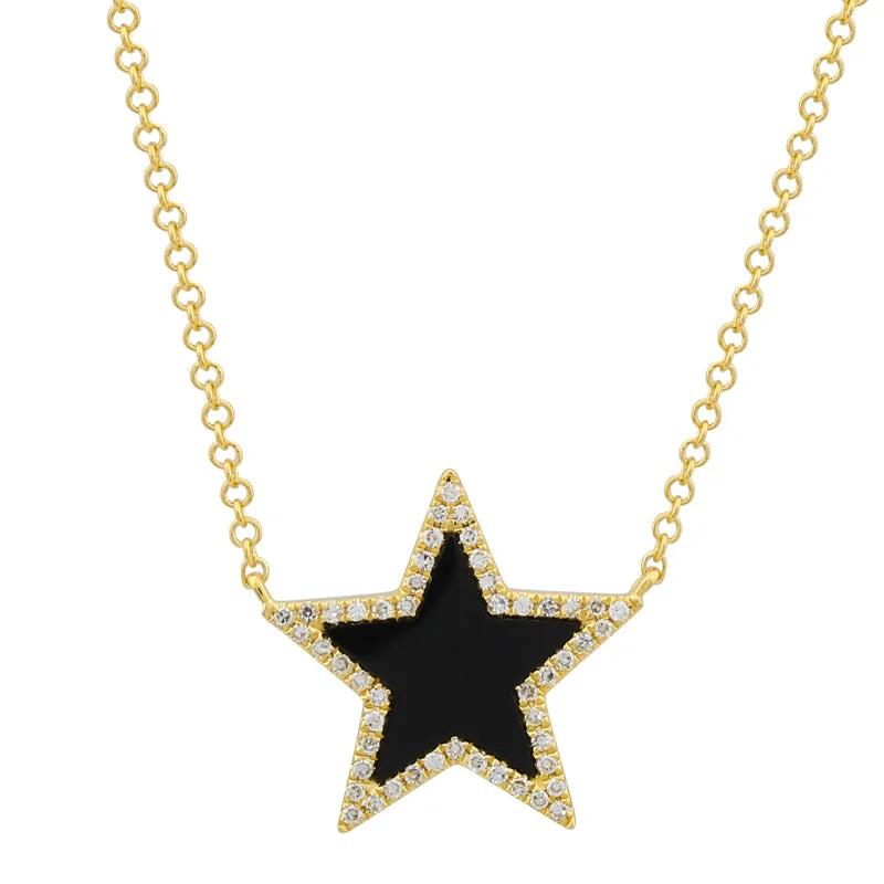 Ladies necklaces floral motifs-MEG STAR NECKLACE